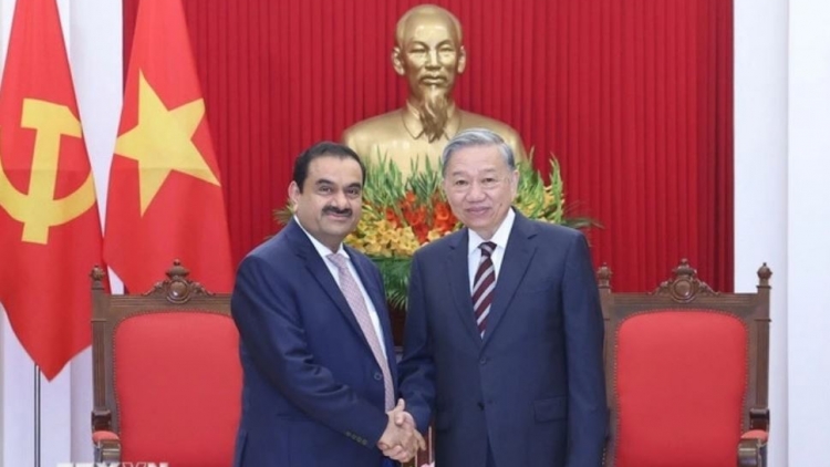 Tổng Bí thư Tô Lâm wơt Kruanh Tập đoàn Adani, Ấn Độ