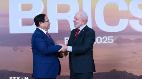 Pôa Phạm Minh Chính, Ngế pro xiâm hnê ngăn tơnêi têa veăng Roh hôp tơpui tơno tơdroăng kal khu râ kăn xiâm BRICS 2025