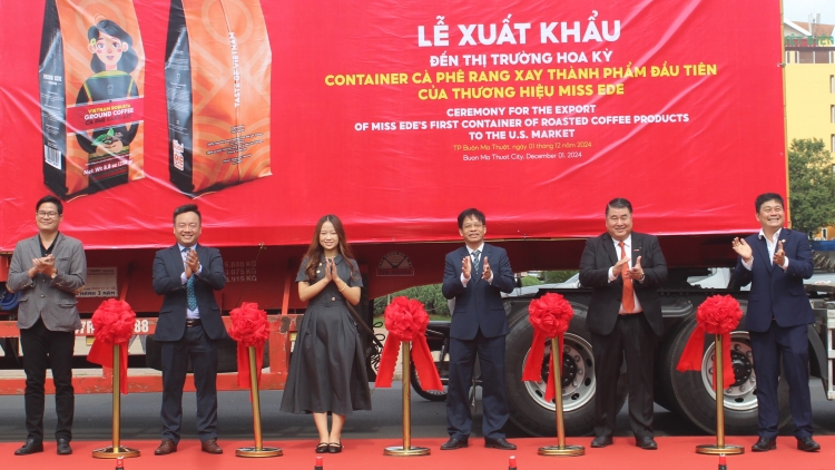 Đắk Lắk xuất khẩu cà phê rang xay thành phẩm sang Hoa Kỳ