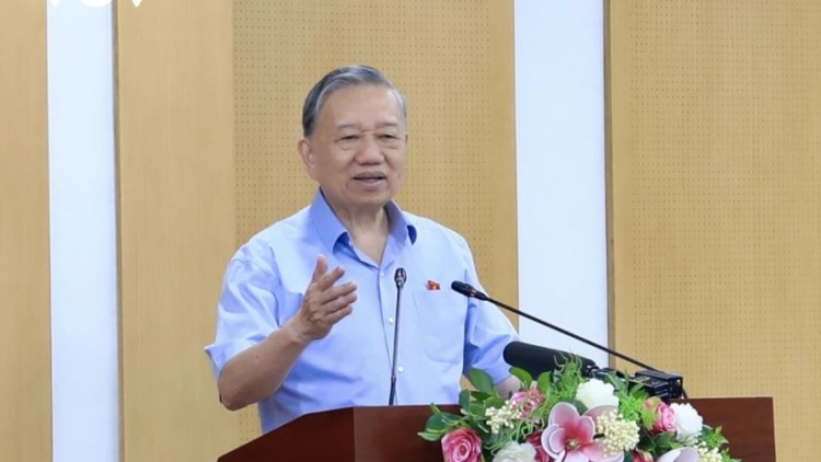 Tổng Bí thư, Kruanh dak Tô Lâm mâp cử tri ta Hà Nội