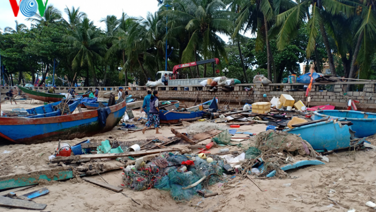 Bà Rịa Vũng Tàu: ngư dân làng chài thiệt hãi sau bão