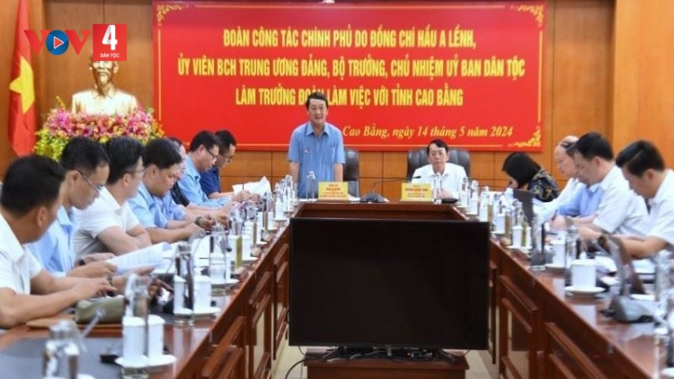 Bộ Trưởng, Chủ nhiệm Ủy ban Dân tộc làm việc tại tỉnh Cao Bằng