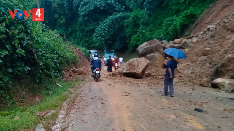 Sơn La tắc đường tại nhiều vị trí do mưa kéo dài trong 2 ngày qua