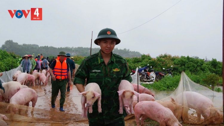 Bộ đội biên phòng huy động thêm lực lượng cứu hộ cứu nạn khắc phục hậu quả mưa lũ