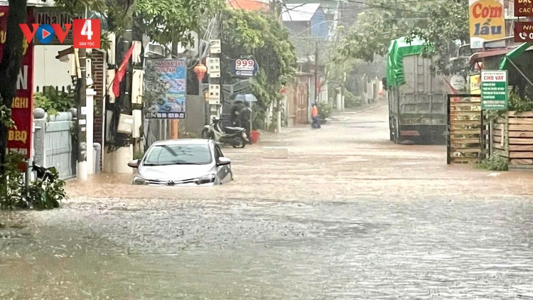 Mộc Châu (Sơn La)  ngập lụt, sạt lở do mưa lớn