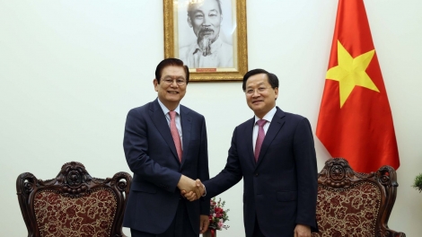 Groi Thủ tướng Lê Minh Khái vơt Groi Kruanh, Giám đốc rđau kan rmôt Hyosung