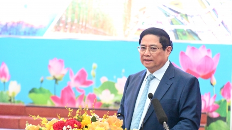 Thủ tướng Phạm Minh Chính pơgơ̆r Hop akŏm Khŭl vei lăng tơring Hơlĕch Pơbăh ‘măng mă 3 
