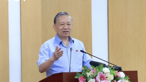Tổng Ƀí thư, Củ tịc lơgar ồng Tô Lâm tìp mờ cau tĕ khà tàm Hà Nội