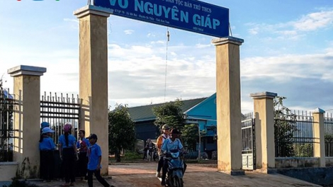 Ngôi trường mang tên Đại tướng Võ Nguyên Giáp ở biên giới Bắc Tây Nguyên