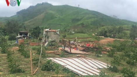 Gia Lai: Hàng trăm ha hoa màu bị ngập, hàng chục căn nhà bị tốc mái do ảnh hưởng của cơn bão số 12