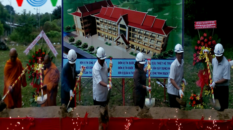 Khởi công trình xây dựng Trường trung cấp Pali-Khmer Trà Vinh