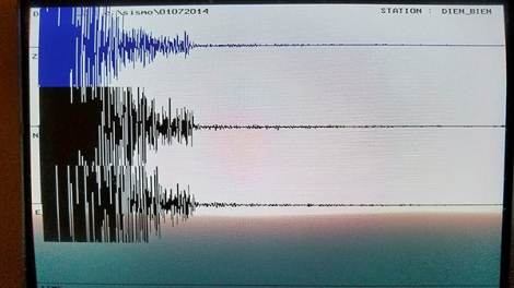 Điện Biên xảy ra động đất cường độ 4,1 độ richter