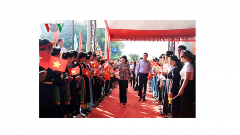 Phó Chủ tịch nước Đặng Thị Ngọc Thịnh  dự Ngày hội Đại đoàn kết toàn dân tộc tại Bình Dương