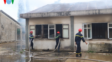 Cháy lớn tại Trung tâm nghiên cứu thực nghiệm Lâm Đồng