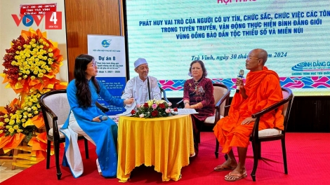 Phát huy vai trò của người có uy tín, chức sắc tôn giáo vùng đồng bào dân tộc thiểu số trong thực hiện bình đẳng giới