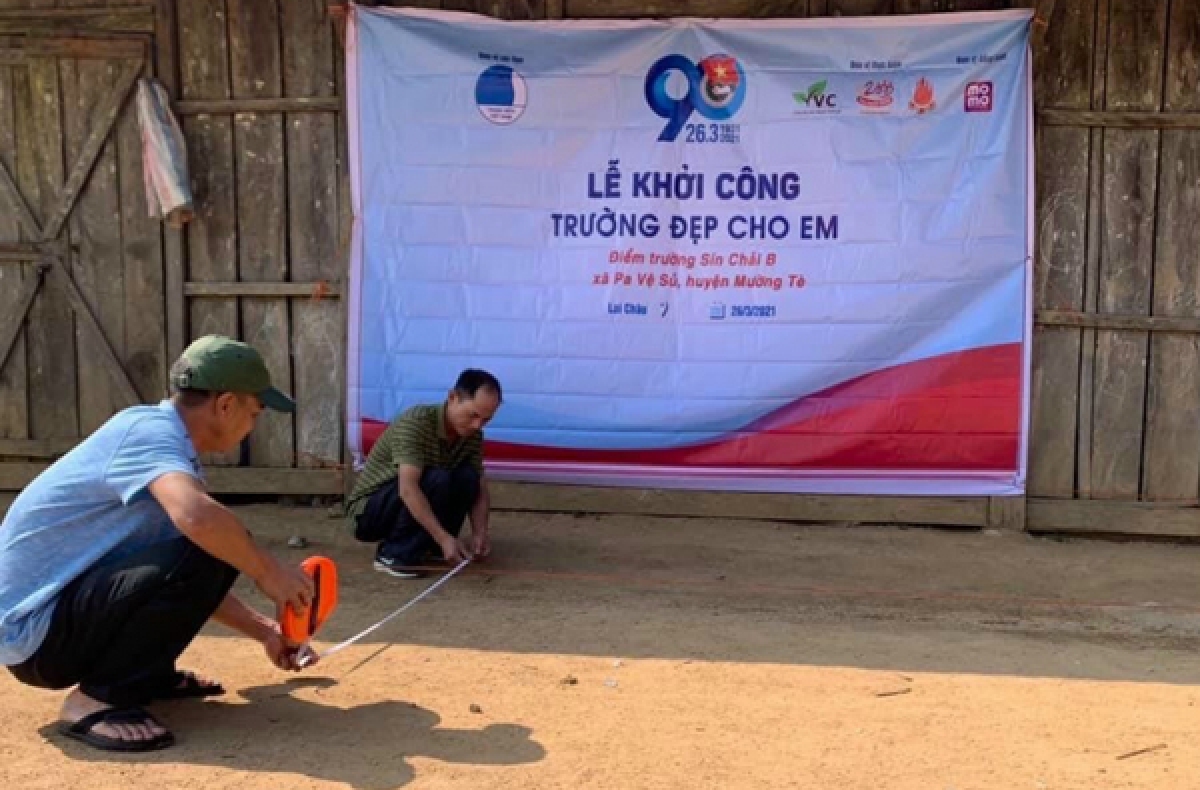 Khởi công xây trường tại huyện Mường Tè.