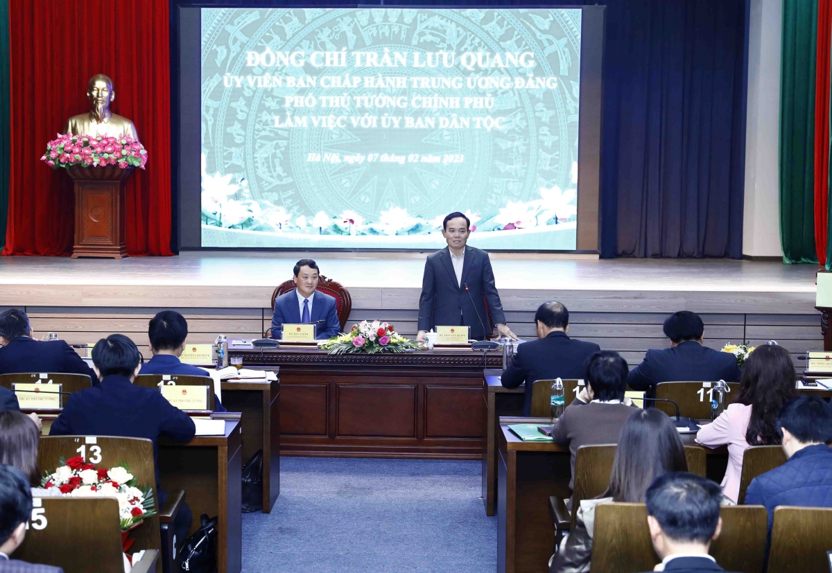 Phó Thủ tướng Trần Lưu Quang phát biểu tại Hội nghị
