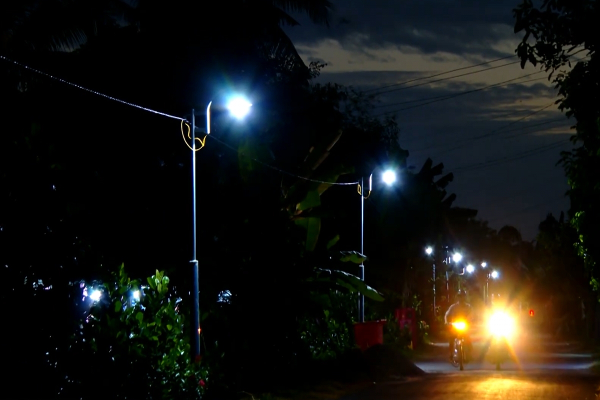Đèn chiếu sáng Ấp Bình Hòa 2, xã Bình Hòa Phước, huyện Long Hồ