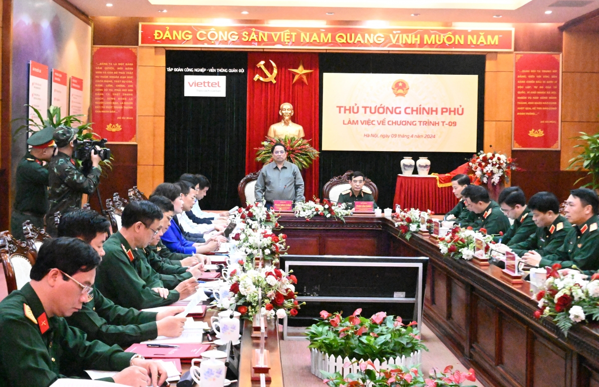 Thủ tướng Phạm Minh Chính pah kan đah Tập đoàn Công nghiệp Viễn thông Quân đội (Viettel)
 