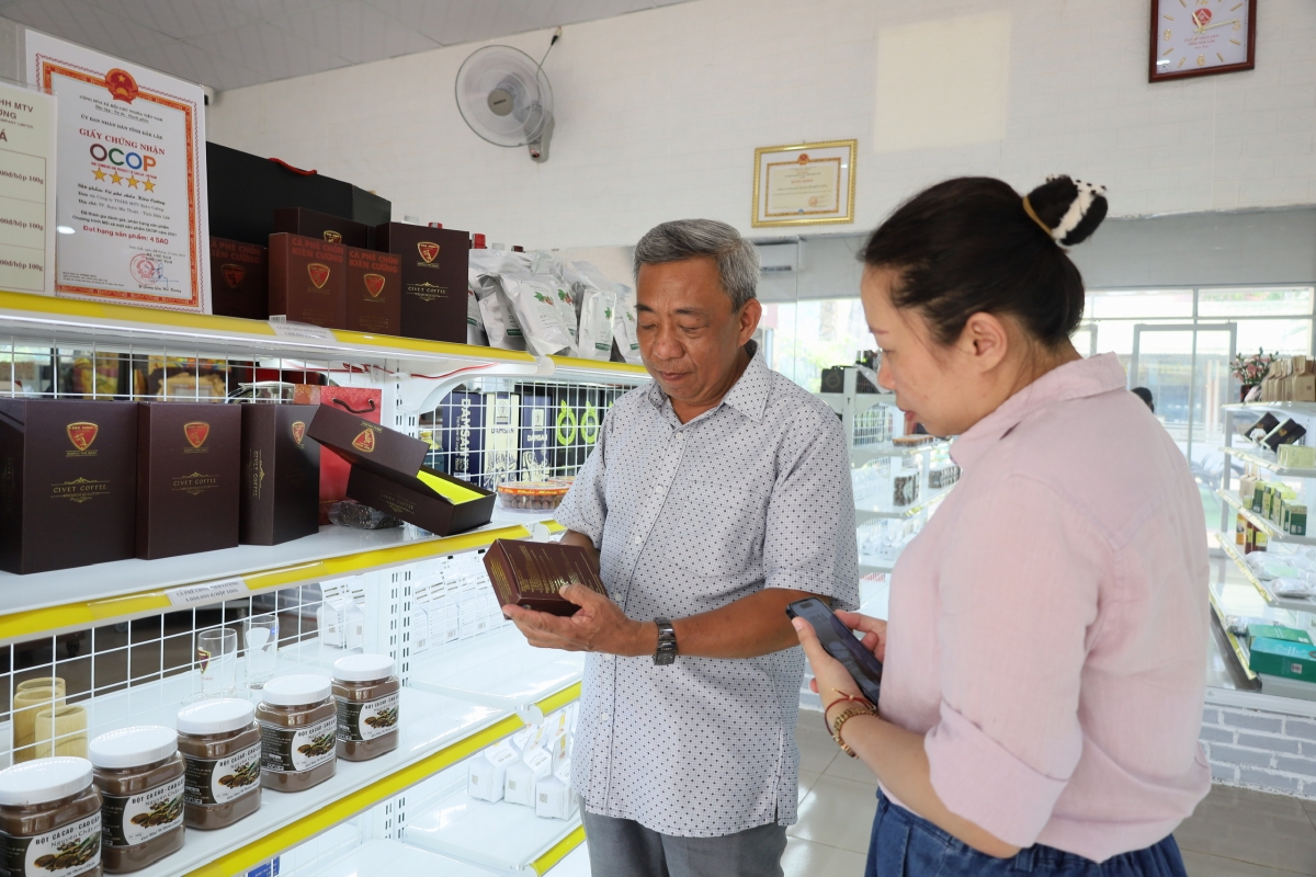 Sản phẩm Cà phê chồn Kiên Cường, sản phẩm tiềm năng 5 sao của Đắk Lắk tham gia đánh giá sản phẩm OCOP cấp trung ương