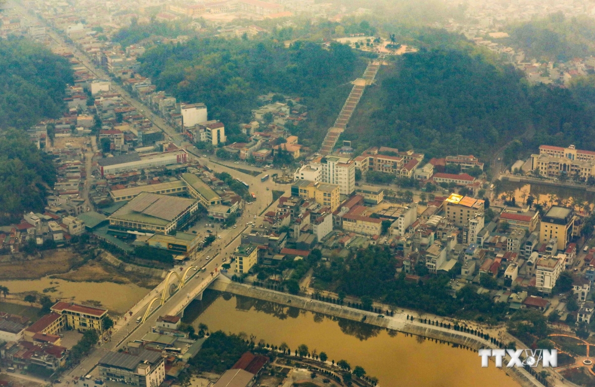 Một góc thành phố Điện Biên Phủ. Ảnh: Xuân Tư - TTXVN