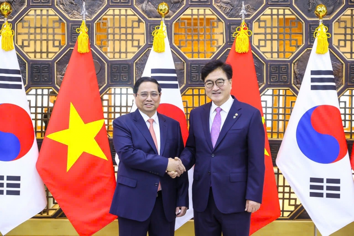 Thủ tướng Chính phủ Phạm Minh Chính tâm mâp đah kruanh Quốc hội Hàn Quốc.