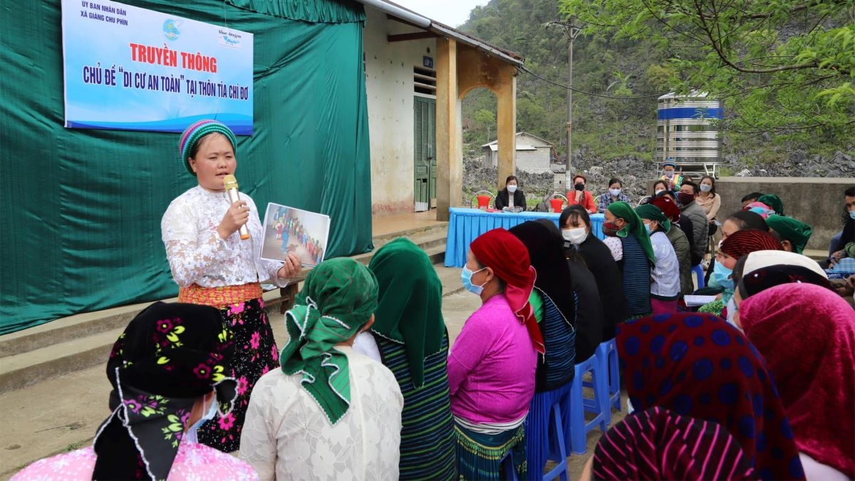 Buổi truyền thông của phụ nữ Hà Giang, đây là hoạt động thuộc Dự án 8 "Thực hiện Bình đẳng giới và giải quyết những vấn đề cấp thiết đối với phụ nữ và trẻ em" trong Chương trình mục tiêu quốc gia Phát triển kinh tế - xã hội vùng đồng bào dân tộc thiểu số và miền núi giai đoạn 2021 - 2030, giai đoạn I từ năm 2021 đến năm 2025.