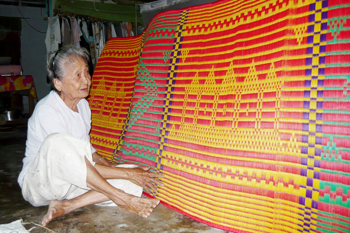 Hoa văn chiếu Cà Hom mang đậm nét văn hóa Khmer (Cổng TTĐT Trà Vinh)