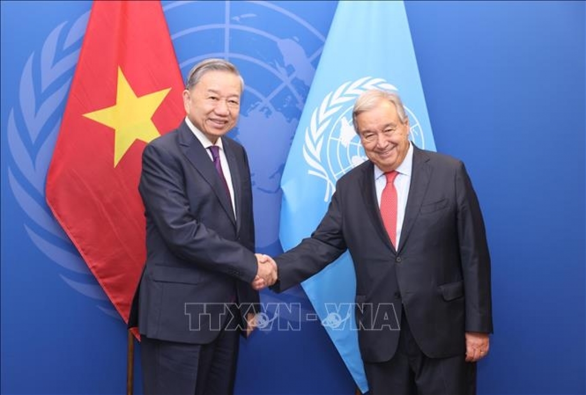 Khua git gai Ping gah, Khua mir sir ơi Tô Lâm bưp Khua čih pioh sang gum hơbit djop dêh čar ơi Antonio Guterres