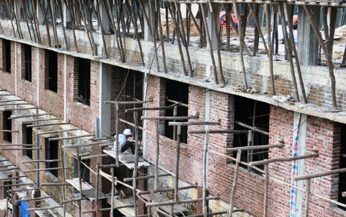 Các công trình ở Lai Châu gặp nhiều khó khăn thi công khi năm nay mùa mưa kéo dài
