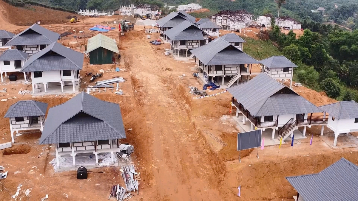Khu tái định cư Làng Nủ đang dần hiện hữu