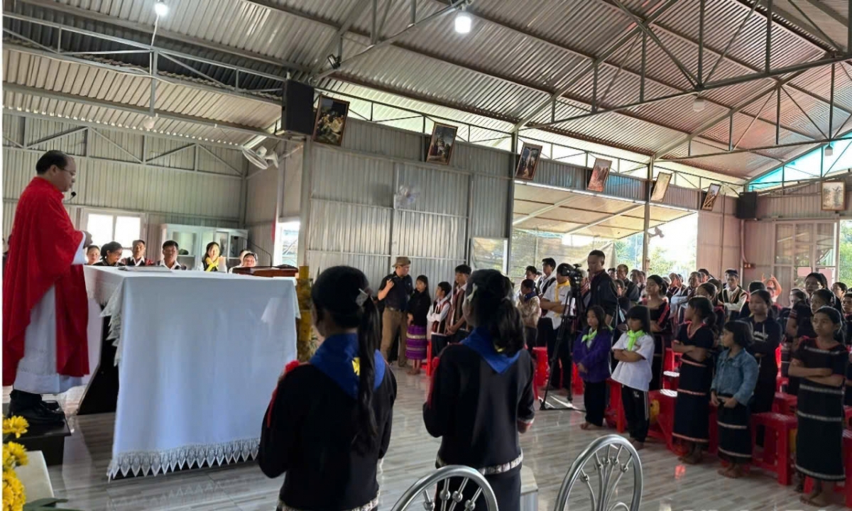 Nhà nước luôn tạo điều kiện để giáo dân được thực hành tín ngưỡng.
Ảnh: Hoàng Qui/VOV Tây Nguyên