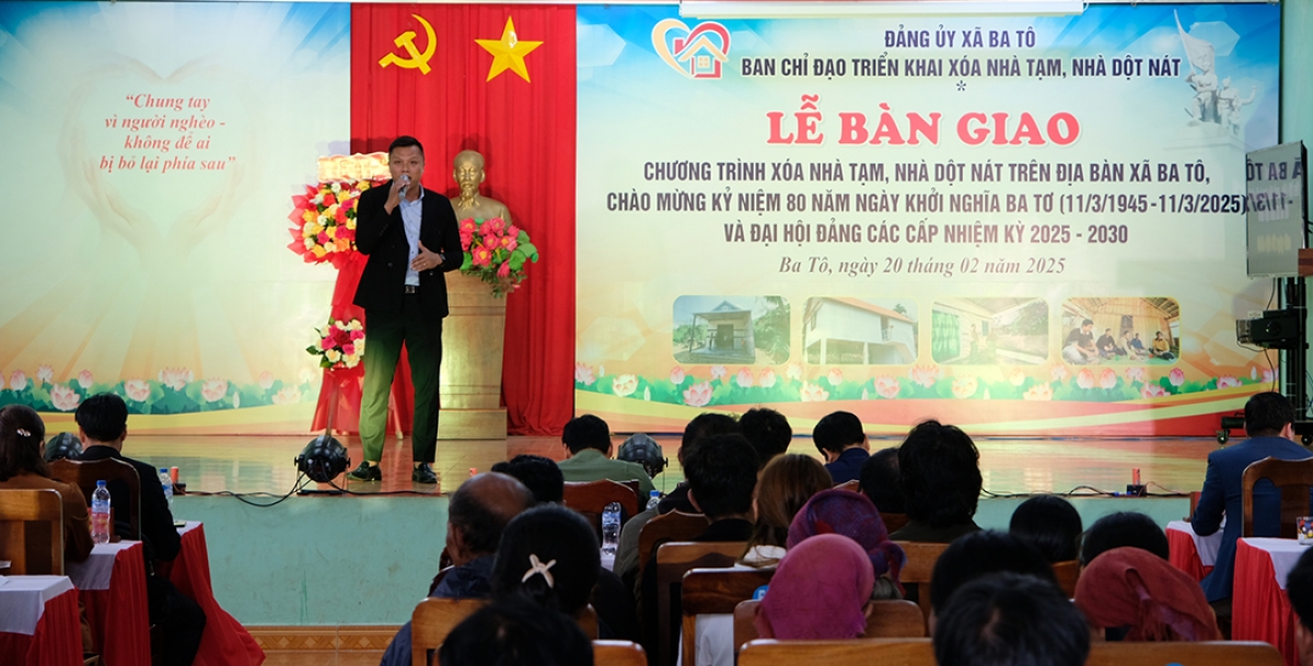 Ba Tô là xã miền núi đầu tiên hoàn thành chương trình xóa nhà tạm ở tỉnh Quảng Ngãi