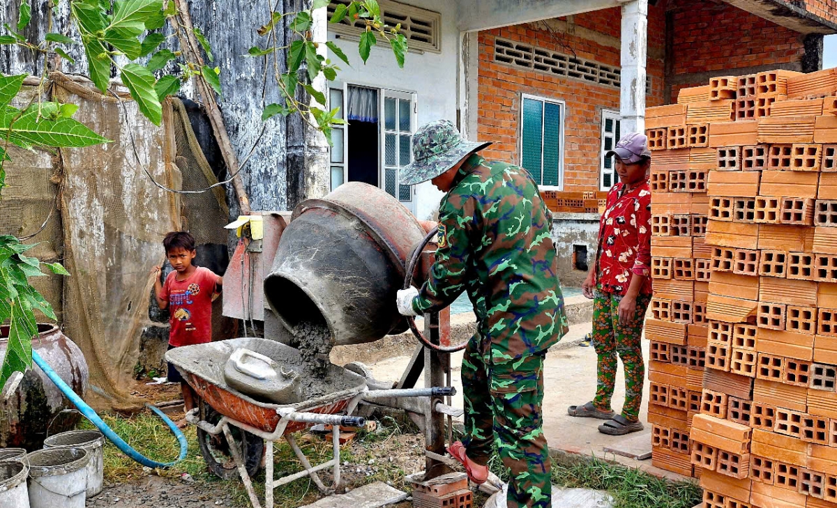 Các công việc được cán bộ, chiến sĩ làm rất thành thạo