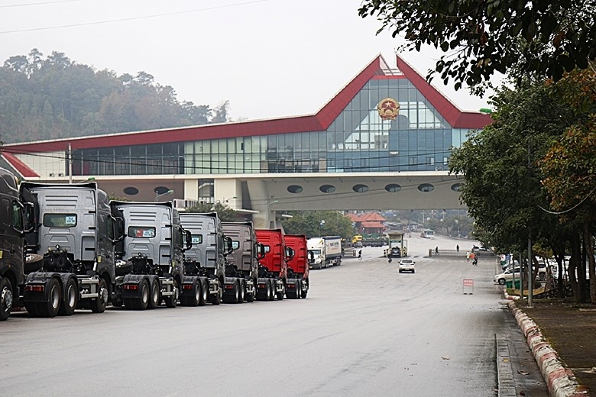 Cửa khẩu quốc tế Hữu Nghị, tỉnh Lạng Sơn. (Ảnh: Phương Liên)