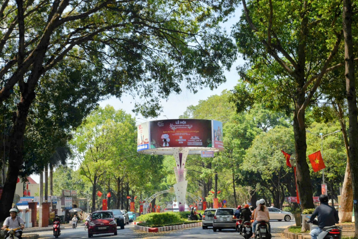 Thành phố Buôn Ma Thuột đã sẵn sàng chào đón du khách
đến với Lễ hội cà phê Buôn Ma Thuột lần thứ 9 năm 2025.
Ảnh: Nam Trang/VOV Tây Nguyên